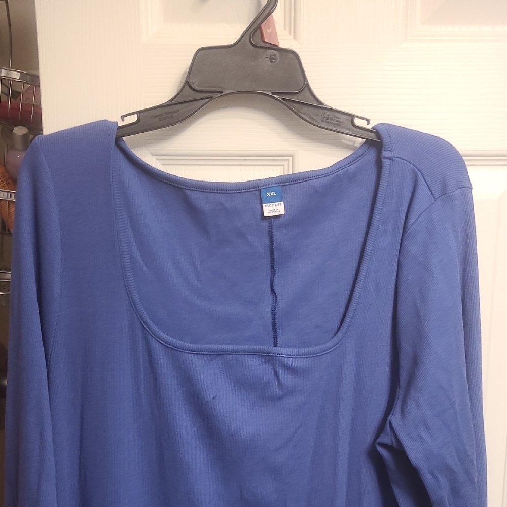 Old Navy Women's Long Sleeve Top - Blue